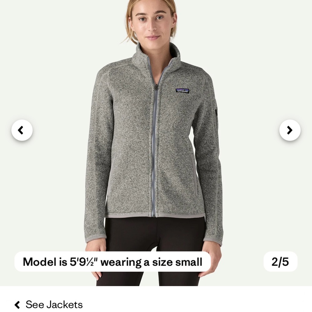 Patagonia Women's Heather Gray Full-Zip Teddy Fleece Jacket